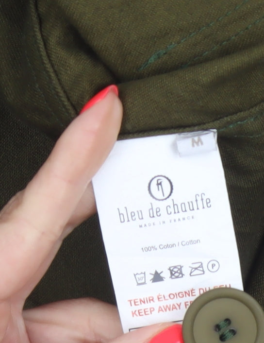 Bleu de Chauffe Men's Green M Military Cotton Work Jacket France