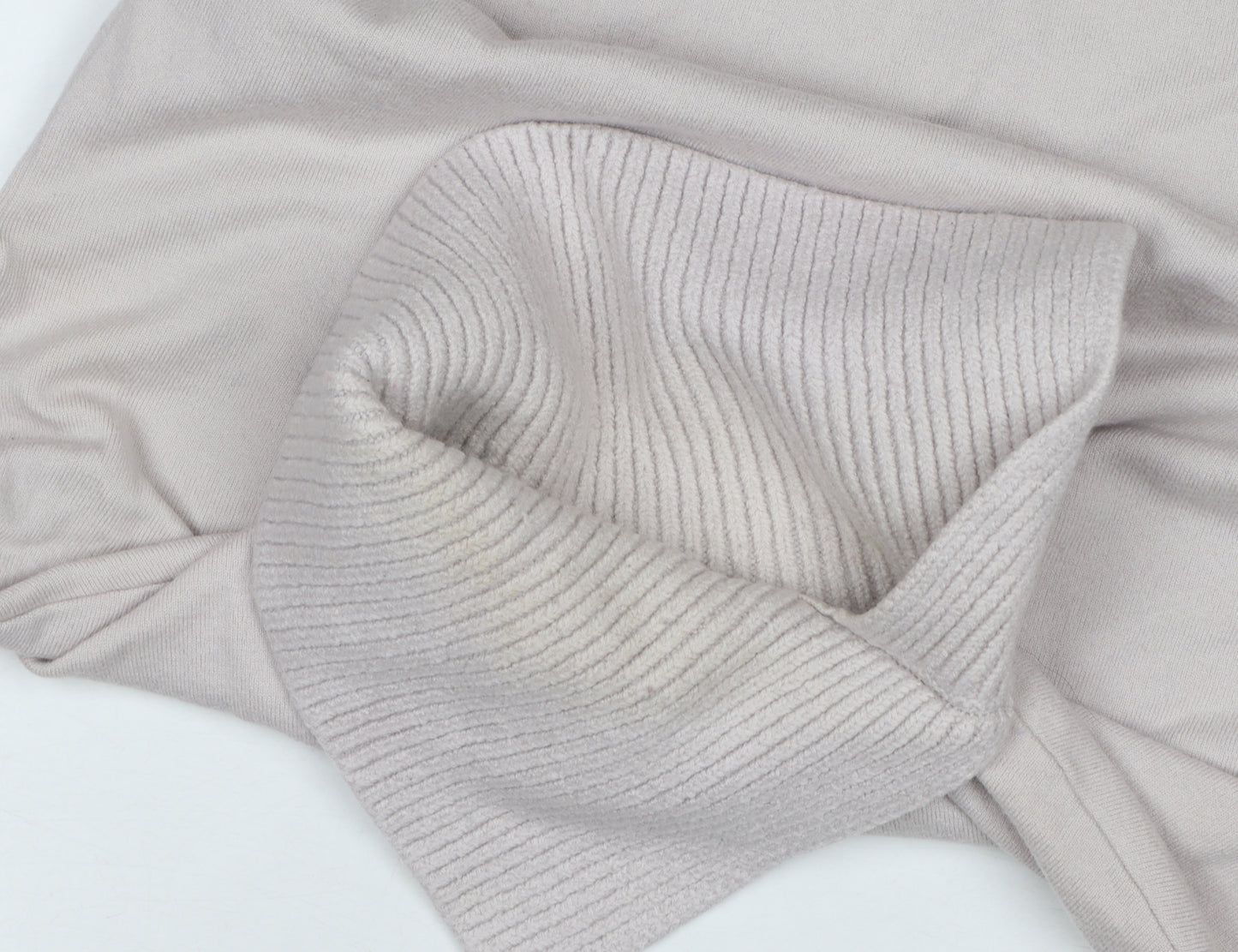 Karen Millen Women's Beige XS Wool Roll Neck Pullover Jumper