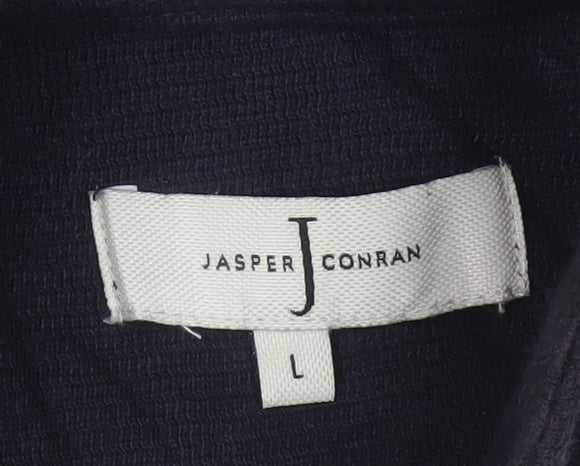 Jasper Conran Men’s Blue L Quilted Puffer Jacket Full Zip
