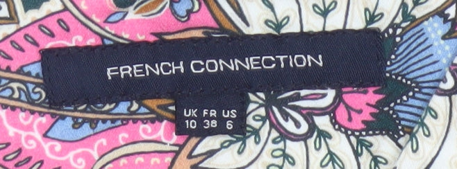 French Connection Women Multicoloured UK 10 Paisley Sheath Dress