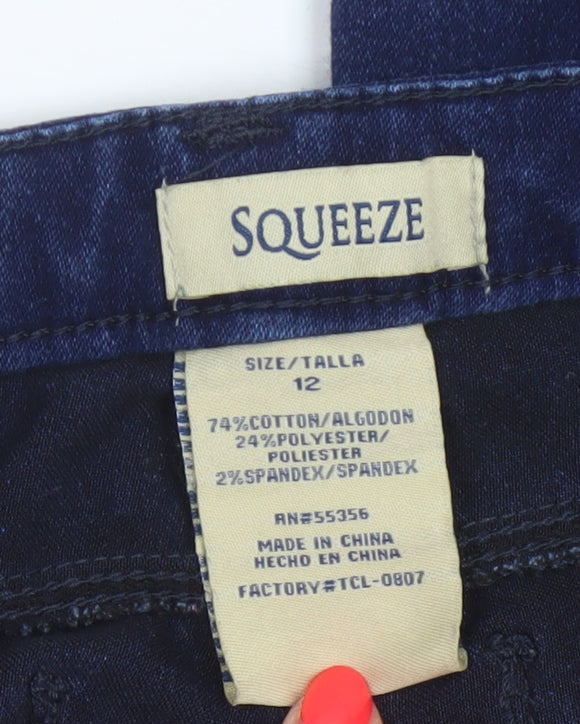 Squeeze Women’s Blue Size 12 Dark Wash Stretch Skinny Jeans