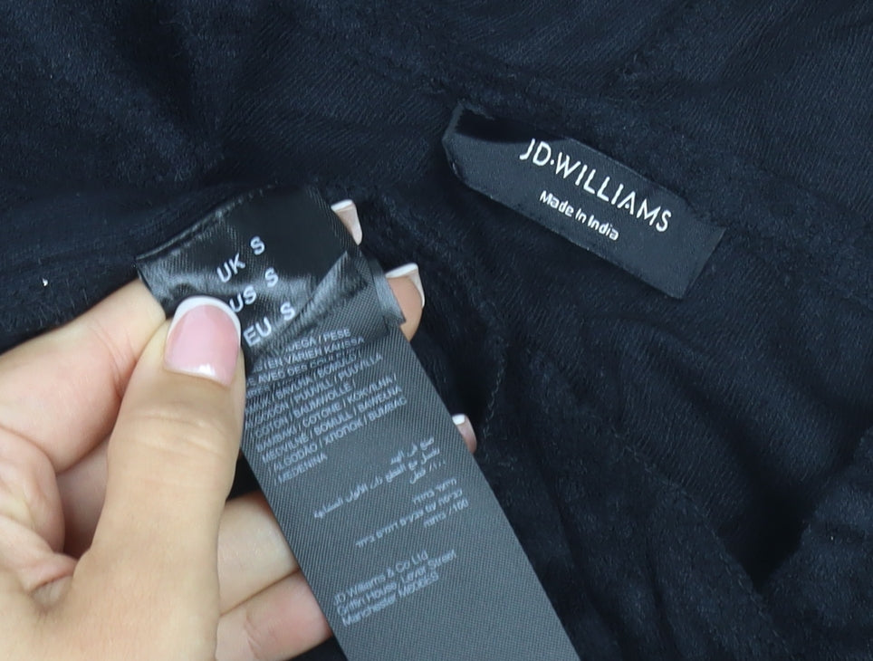 JD Williams Women’s Black S Hooded Long Sleeve Shift Dress