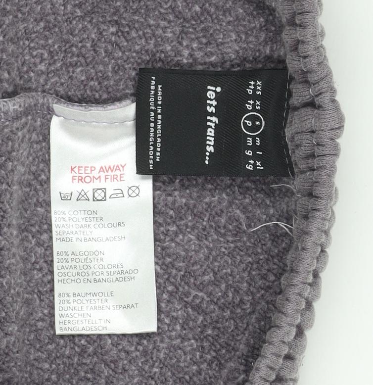 iets frans... Women Grey Fleece Jogger Trousers Size S
