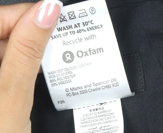 Marks and Spencer Men’s Grey 32 31 Straight Dress Trousers