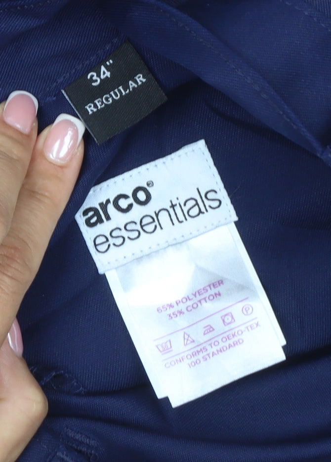 Marco Essentials Men’s Blue 34 Regular Cargo Trousers Poly Cotton