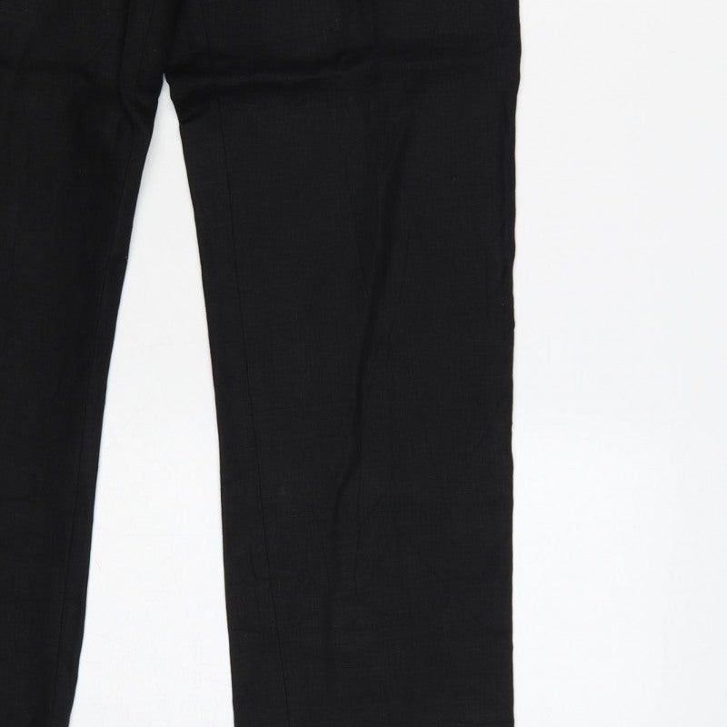 Viyella Women’s Black Size 10 Straight Leg Tailored Dress Trousers