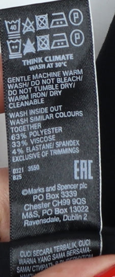 Marks & Spencer Women’s Black UK 22 Regular Straight Dress Trousers