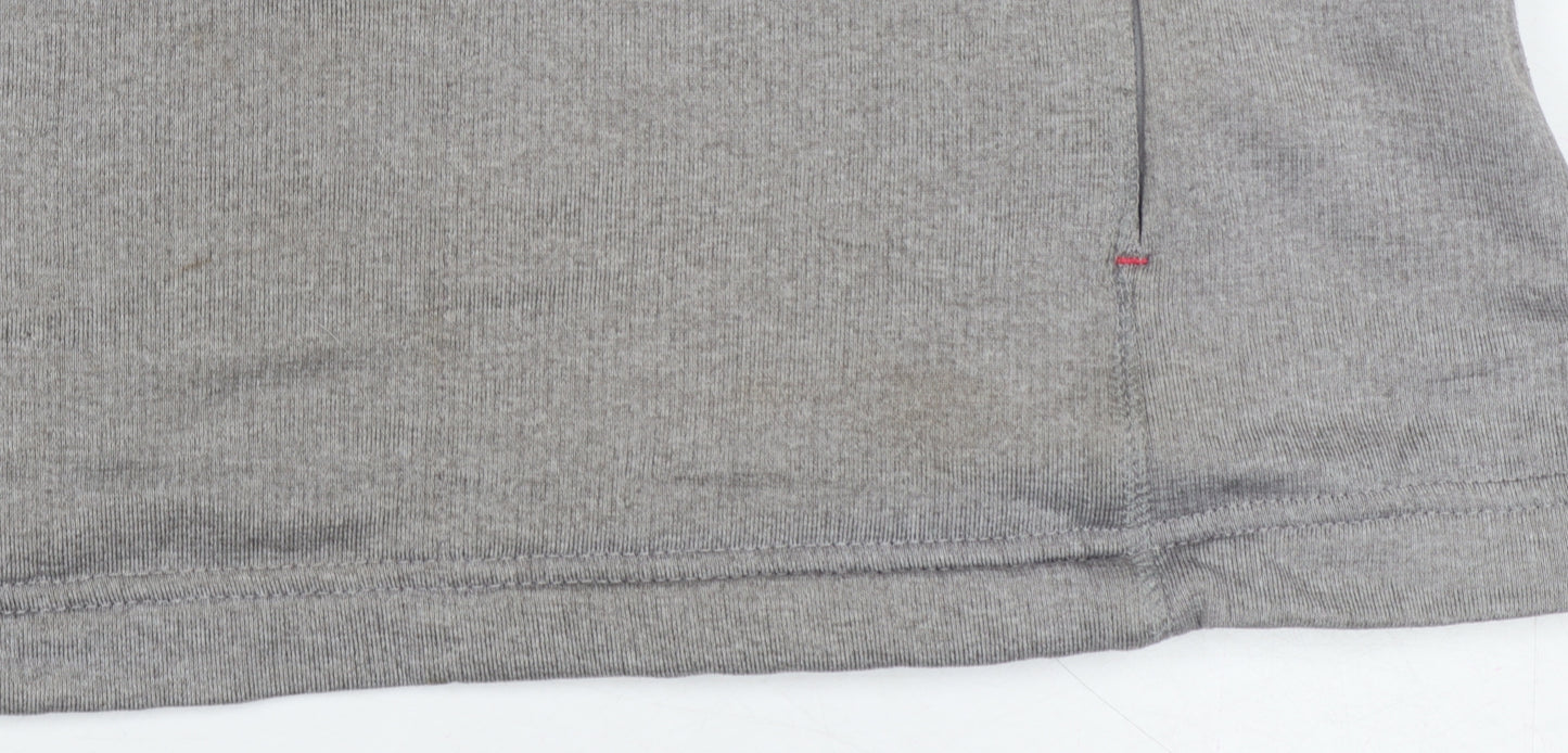 Peter Storm Women Grey UK 14 1/4 Zip Fleece Pullover Sweatshirt