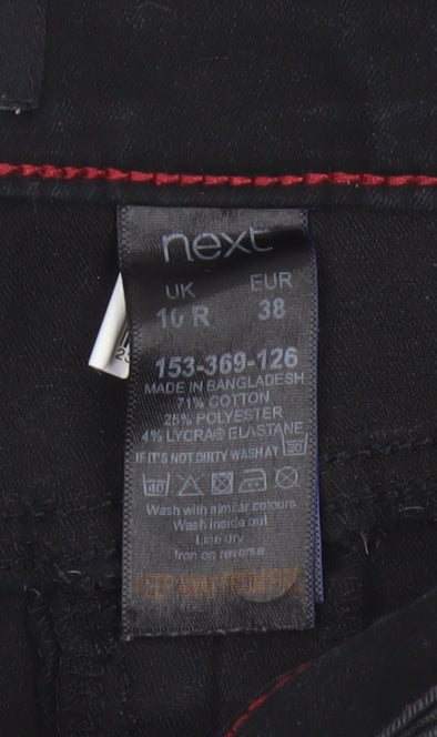 Next Women’s Black UK 16R Skinny Stretch Jeans Zip Pockets