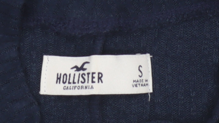 Hollister Women’s Navy S Fit & Flare Mock Neck Knit Jumper Dress