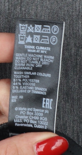 Marks and Spencer Women's Grey Marl UK 18 Wrap Long Skirt