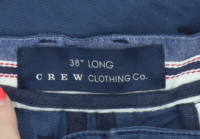 Crew Clothing Co. Men’s Blue 38 Long Cotton Straight Chino Trousers