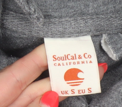 SoulCal & Co Unisex Adults Grey S Pullover Hoodie Logo