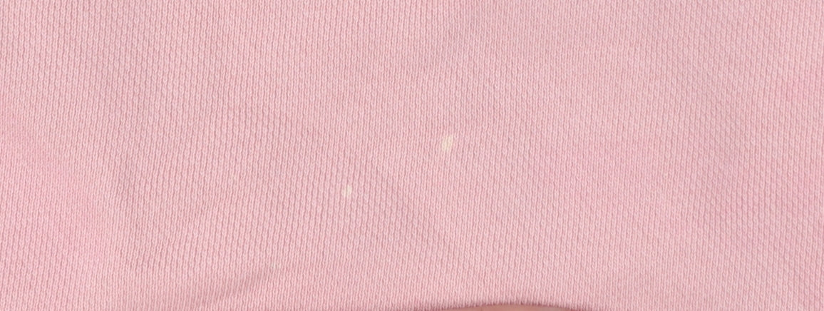 Tommy Hilfiger Women Pink S Crew Neck Logo Cotton Pullover Sweatshirt