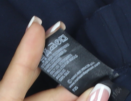 Marks and Spencer Women’s Navy UK 18 Short Wide-Leg Pull-On Trousers