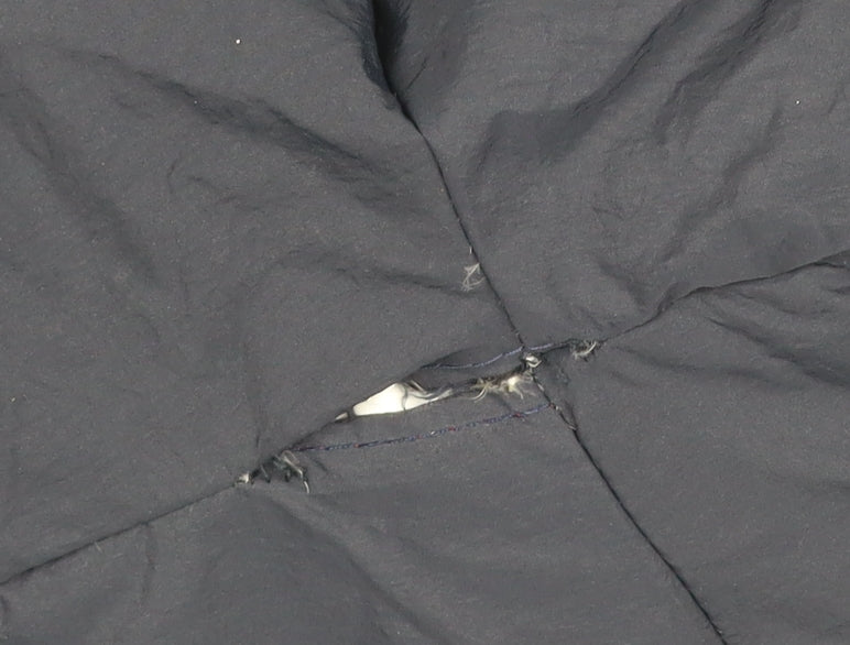 Jack Wills Women’s Blue L Hooded Puffer Jacket Down Filled Zip