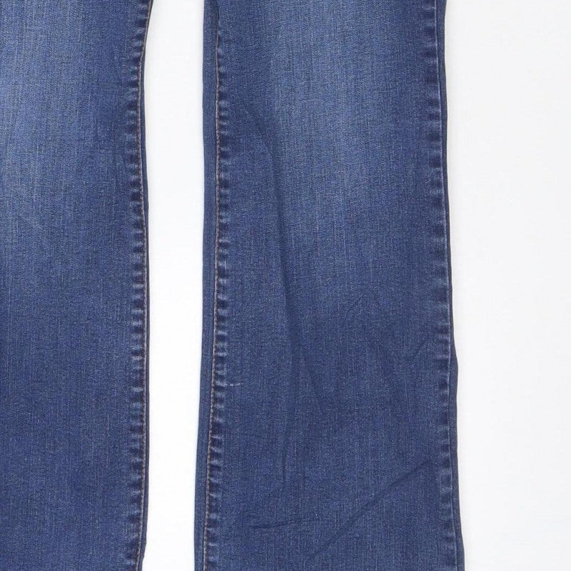 Next Women’s Blue UK 12R Enhancer Bootcut Denim Jeans