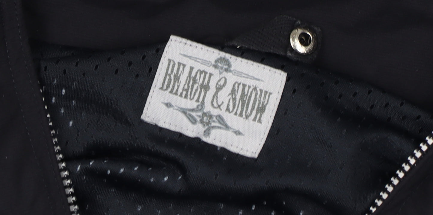 Beach & Snow Men's Black XS Hooded Ski Jacket Zip Pockets