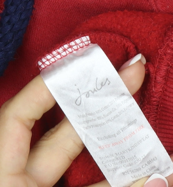 Joules Mary King Women’s Red UK 12 Team GB Britain Pullover Hoodie