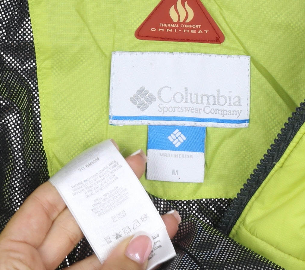 Columbia Women’s Yellow M Omni-Heat Hooded Puffer Ski Jacket