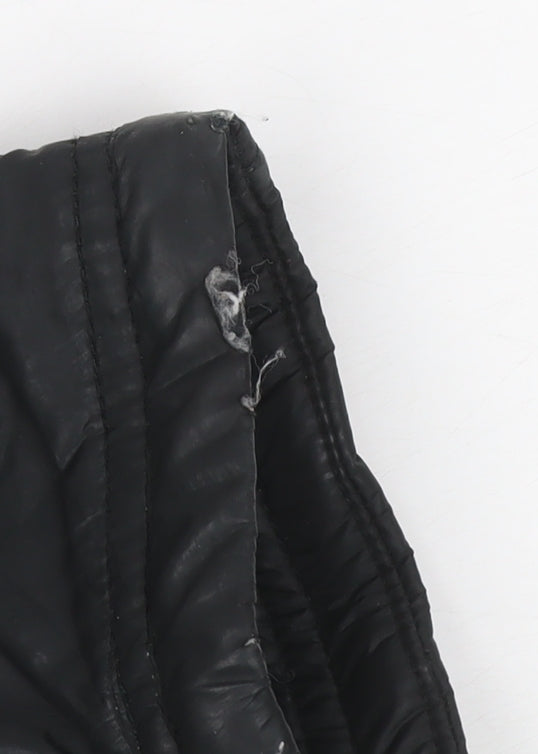 Hugo Boss Men’s Black UK 50 Quilted Puffer Jacket Insulated Mid-Length