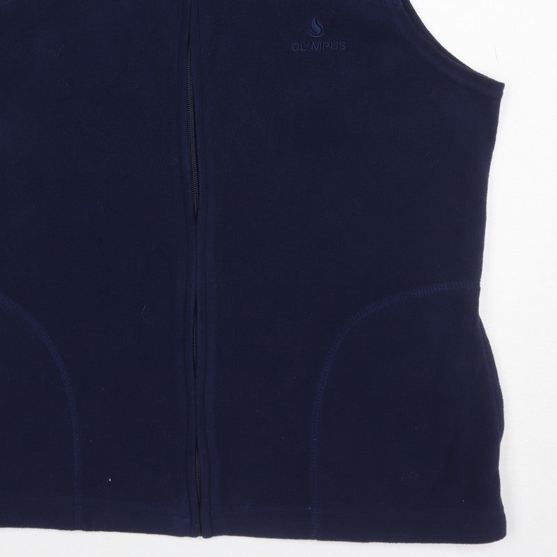 Olympus Sport Women’s Blue Size 16 Fleece Full Zip Outdoor Waistcoat