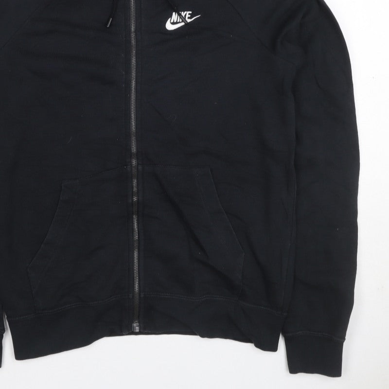 Nike Women’s Black XS Full Zip Hooded Fleece Logo Hoodie