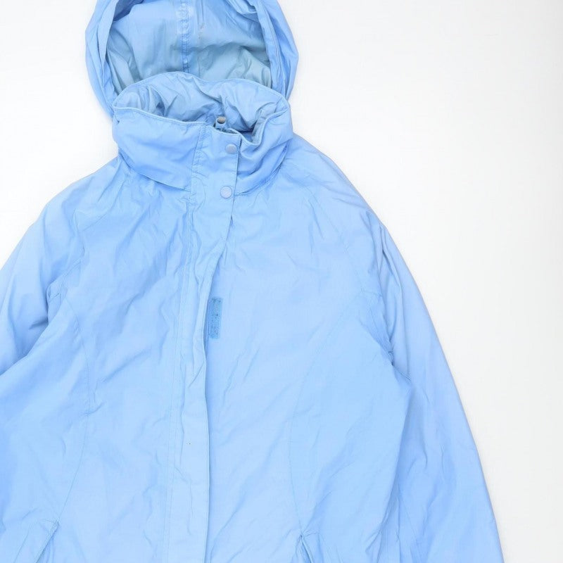 Regatta Women Blue Size 10 Isolite Waterproof Hooded Rain Jacket