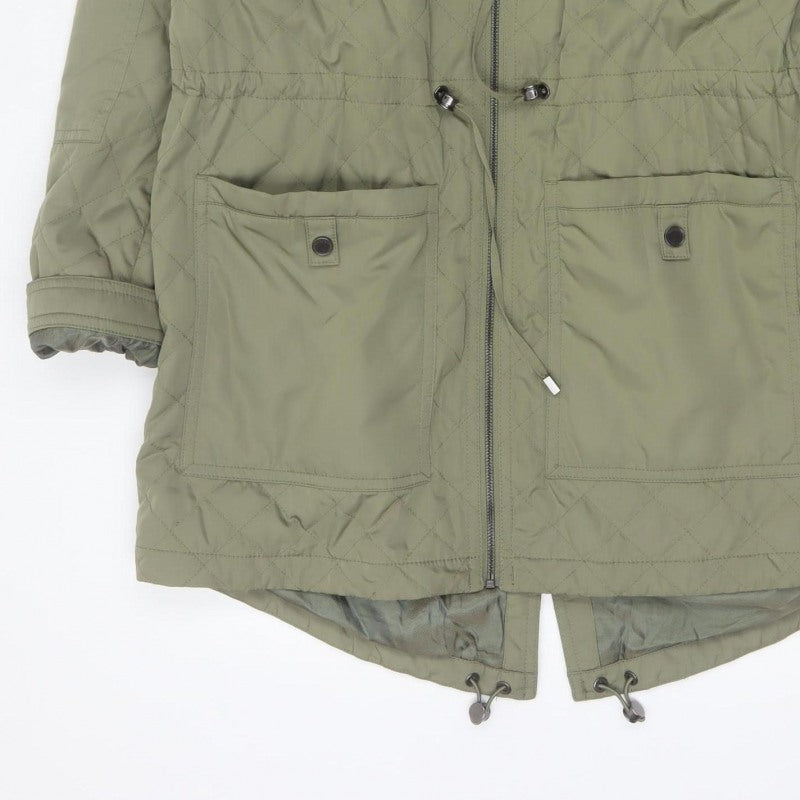 Marks and Spencer Autograph Women Green UK 12 Quilted Parka Coat