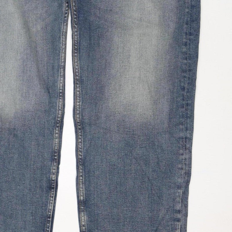 Marks and Spencer Men’s Blue Straight Fit Jeans W34 L29 Stretch Denim