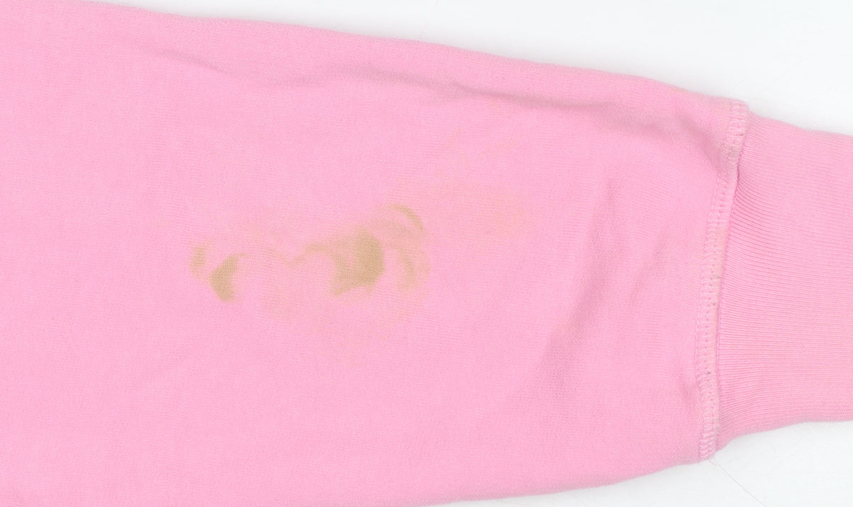 Levi's Women Pink S Pullover Hoodie Logo Cotton Hooded Kangaroo Pocket
