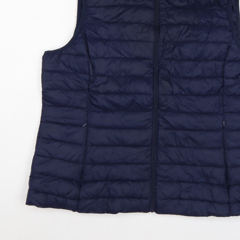 St. Bernard Womens Blue UK 22 Quilted Puffer Bodywarmer Waistcoat