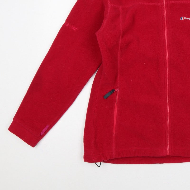 Berghaus Women Red Size 12 Full Zip Fleece Jacket Outdoor
