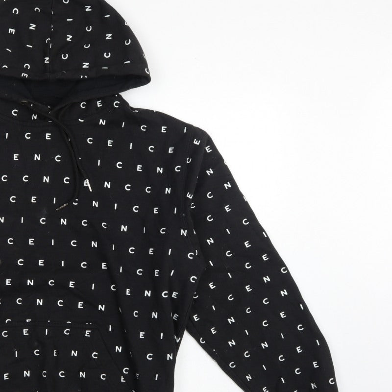 Nicce London Men’s Black XL Logo Print Pullover Hoodie