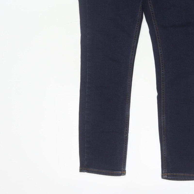 Spykar Men’s Blue W30 L27 Slim Tapered Mid Rise Stretch Jeans
