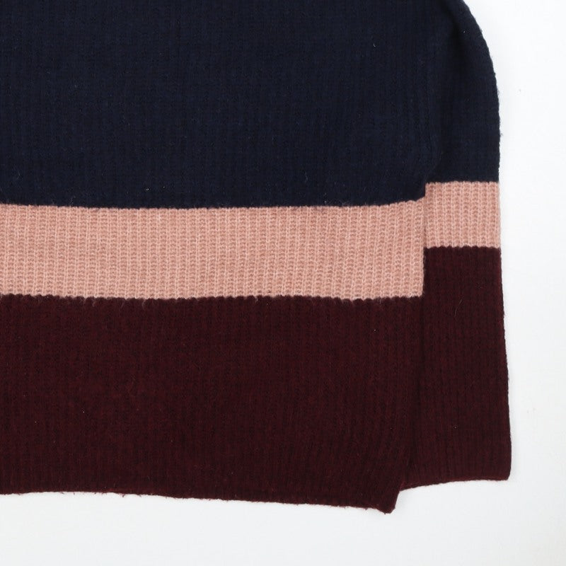 New Look Women Multicoloured UK 6 Pullover High Neck Knit Jumper