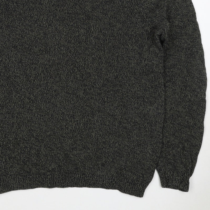 ASOS Men’s Grey Marl Chunky Knit Crew Neck Pullover Jumper Size M