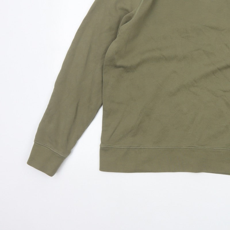 Arket Men’s Green M Crew Neck Pullover Cotton Sweatshirt