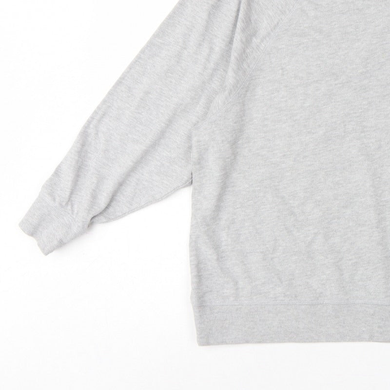 Zara Women Grey L Pullover Crew Neck Raglan Sleeve Sweatshirt