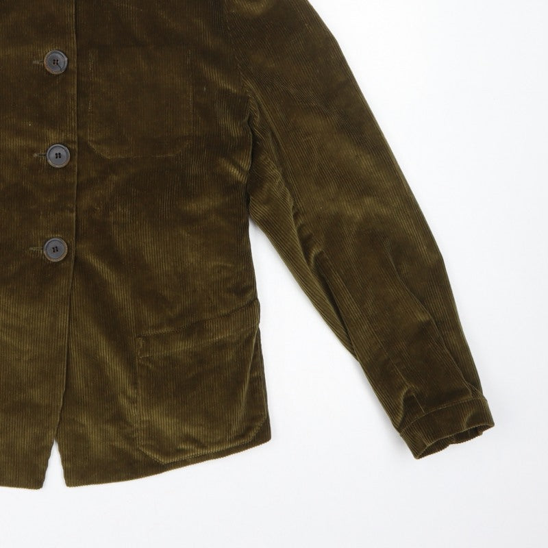 Gallego Desportes Women’s Brown L Corduroy Button Jacket