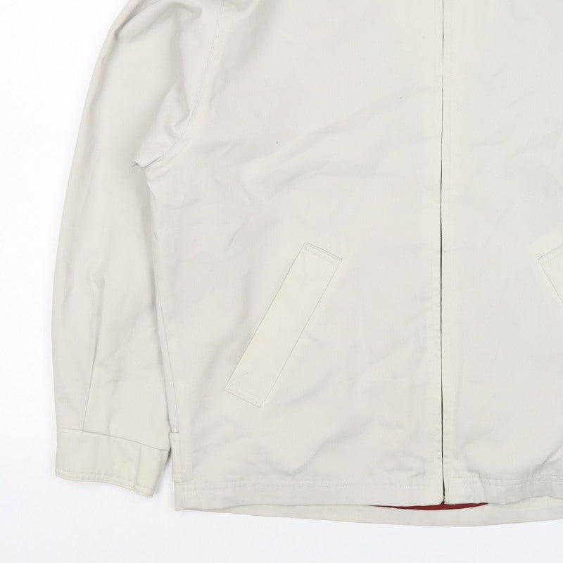 Springfield Men’s Ivory S Basic Zip Jacket Polyester Cotton