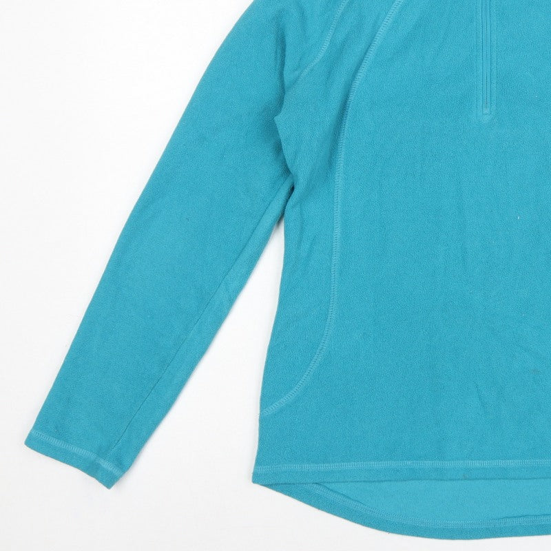 Peter Storm Women Blue UK 10 1/4 Zip Fleece Pullover Sweatshirt