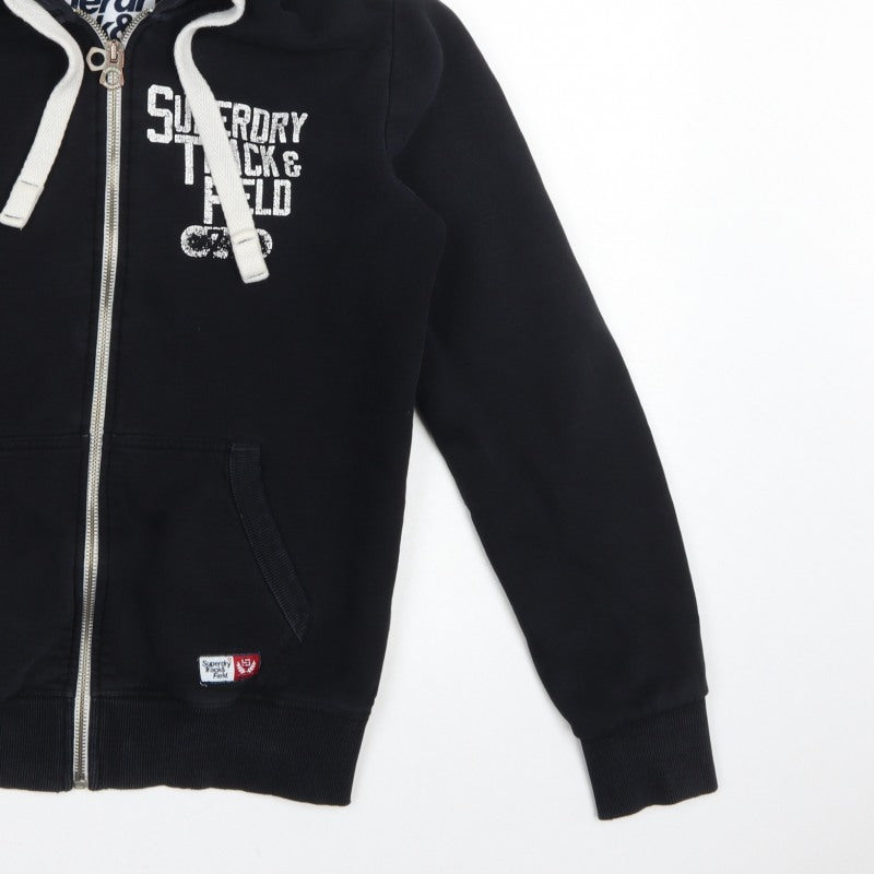 Superdry Men’s Black M Full Zip Track & Field Graphic Hoodie