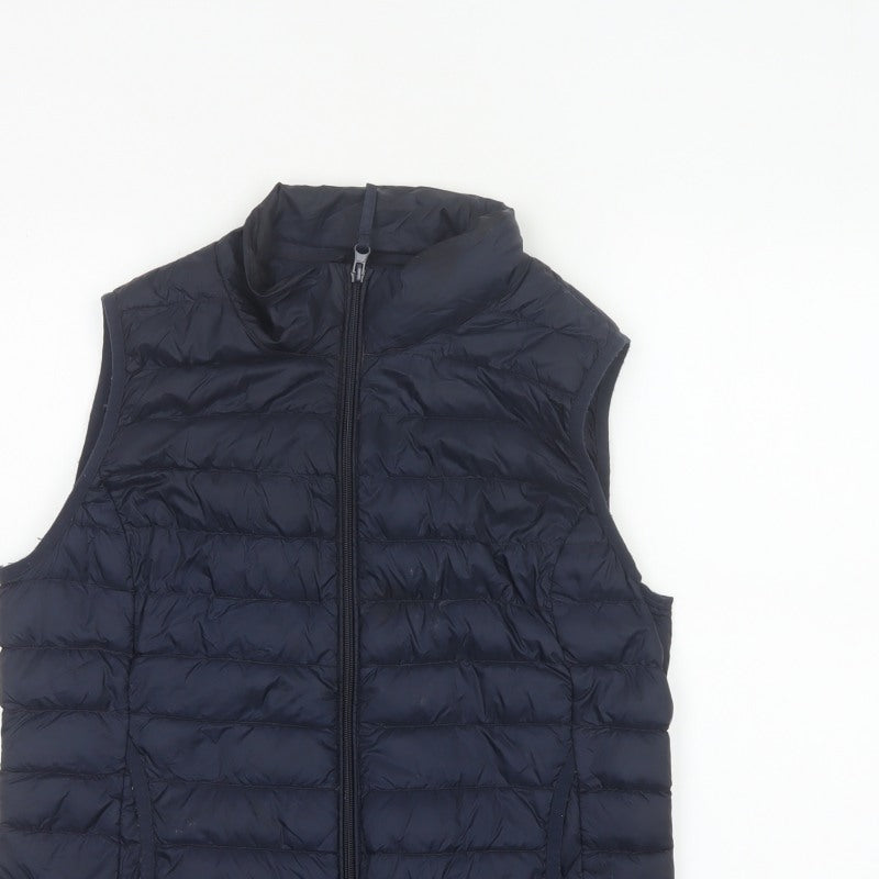 Betty Barclay Women Navy UK 12 Puffer Gilet Down Quilted Bodywarmer