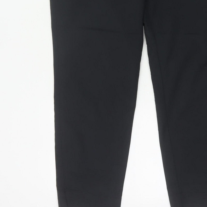 M&S Women Black Size 16 Regular Tapered Tailored Work Trousers