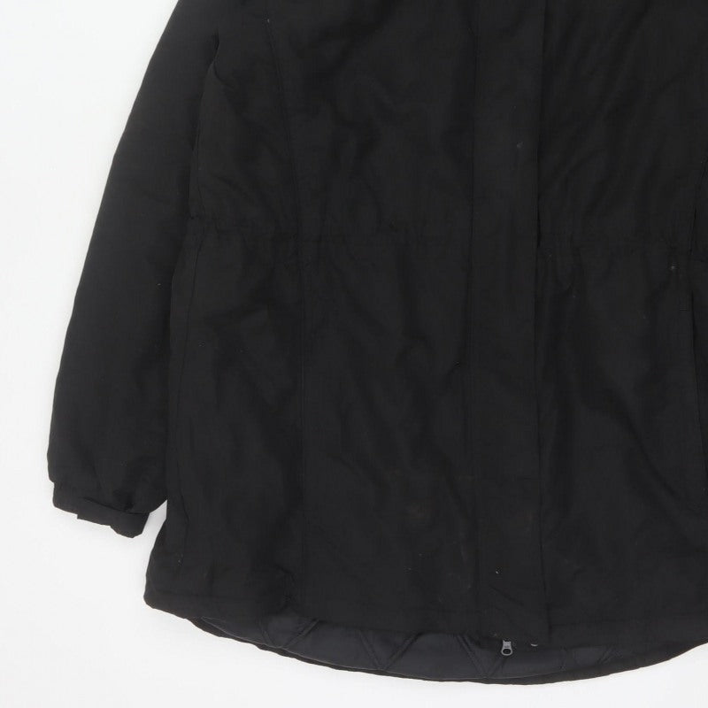 Mountain Warehouse Women’s Black UK 20 Hooded Padded Parka Jacket