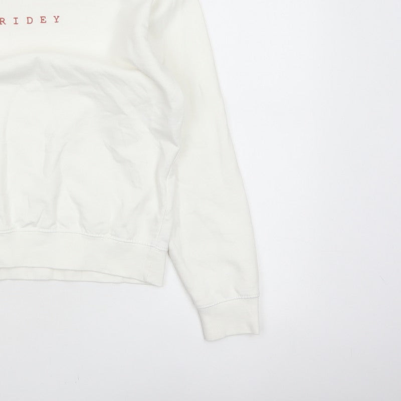 Six Stories Women’s Ivory S Bridey Wedding Crew Neck Pullover Sweatshirt