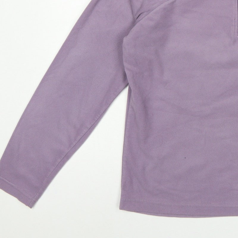 Columbia Women's Purple L 1/4 Zip Fleece Pullover Sweatshirt