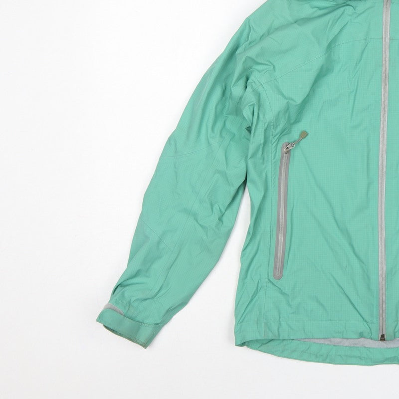 Sherpa Women’s Green XS Hooded Rain Jacket Lightweight Outdoor Shell