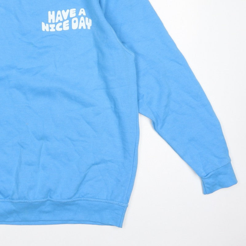 In The Style Women’s Blue UK 10/12 Pullover Sweatshirt Graphic Print